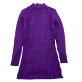 ODI ET AMO maglia manica lunga tinta unita con ricami Viola per Bambina ODJDR15359 VIOLA ODI ET AMO 