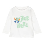 STELLA McCARTNEY shirt girocollo tinta unita con stampa in contrasto Bianco per Neonato TV8510 BIANCO STELLA McCARTNEY 