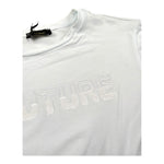 Fun & Fun T-Shirt Girocollo Tinta Unita con Paillettes con Spilla per Bambina FNCJTS16390 BIANCO FUN & FUN 