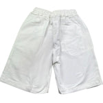 Paolo Pecora Bermuda Tinta Unita con Elastico In Vita per Bambino PP4217 BIANCO PAOLO PECORA 