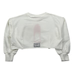 Imperial Felpa Chiusa Modello Crop Tinta Unita per Bambina LB39042G75 BIANCO IMPERIAL 