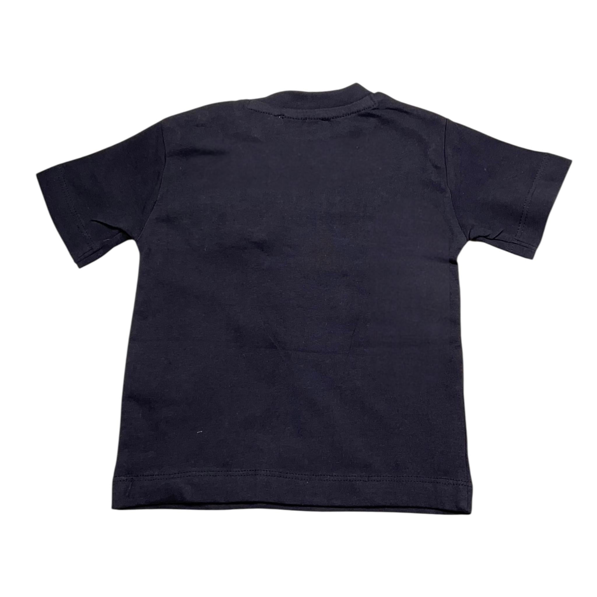 Cesare Paciotti T-Shirt Girocollo Tinta Unita con Stampa per Neonato TSP5111B BLU CESARE PACIOTTI 