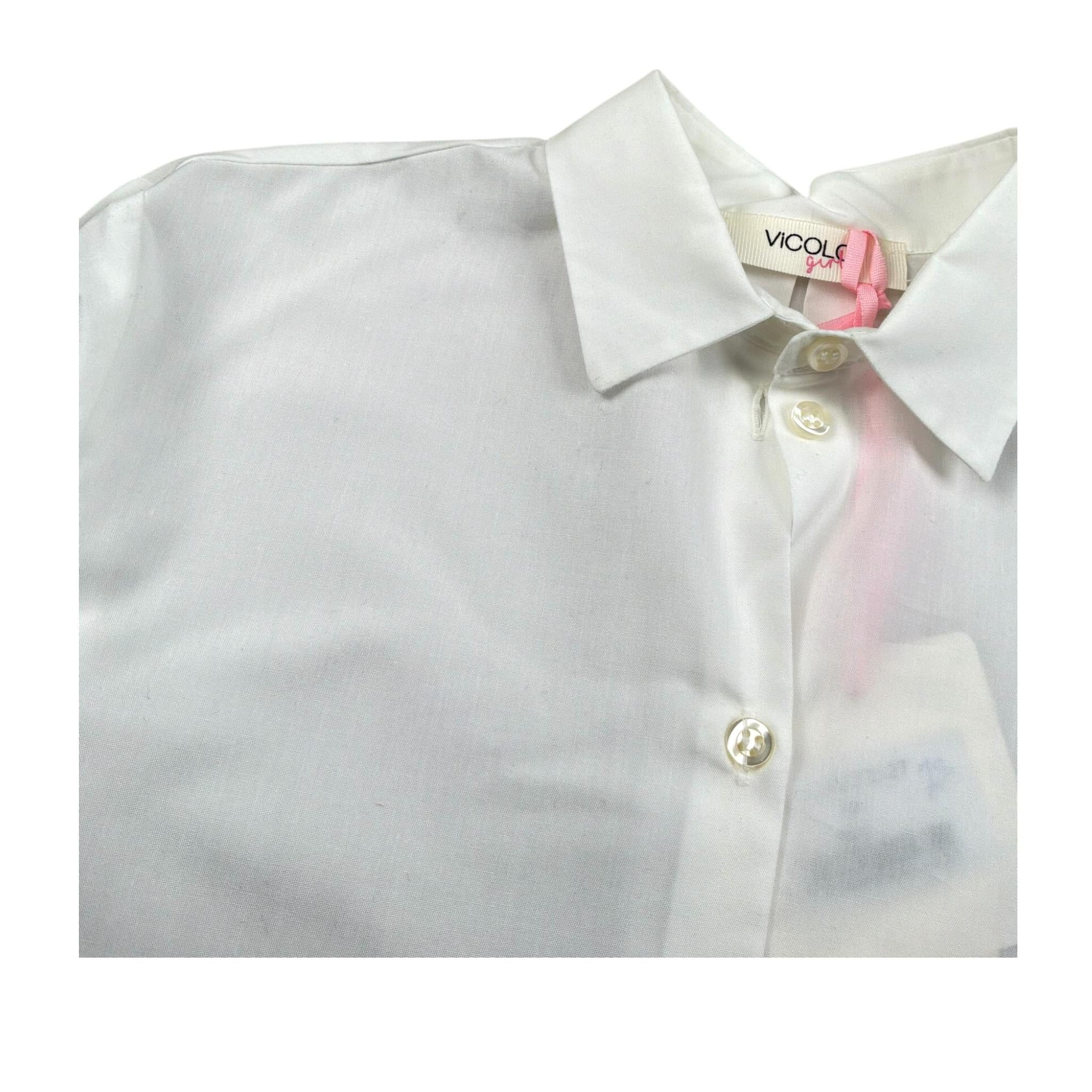 Vicolo Camicia Manica Lunga Tinta Unita per Bambina 3141CY1127 PANNA VICOLO 