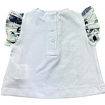 Minibanda T-Shirt Girocollo Tinta Unita con Stampa per Neonata 3B78 BIANCO MINIBANDA 