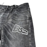 Dropseason2 Jeans Tinta Unita con Logo per Bambino SS25K012 NERO DROPSEASON2 