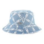 Michael Kors Cappello Tinta Unita In Denim Logato per Bambina R30422 AZZURRO MICHAEL KORS 