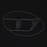 DIESEL maglia tinta unita girocollo con logo Nero per Bambina J02084 NERO DIESEL 