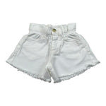 M+E' Short In Denim Tinta Unita con Elastico In Vita per Neonata UE1696N BIANCO M+E' 