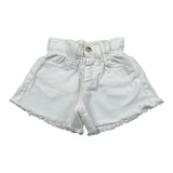 M+E' Short In Denim Tinta Unita con Elastico In Vita per Neonata UE1696N BIANCO M+E' 
