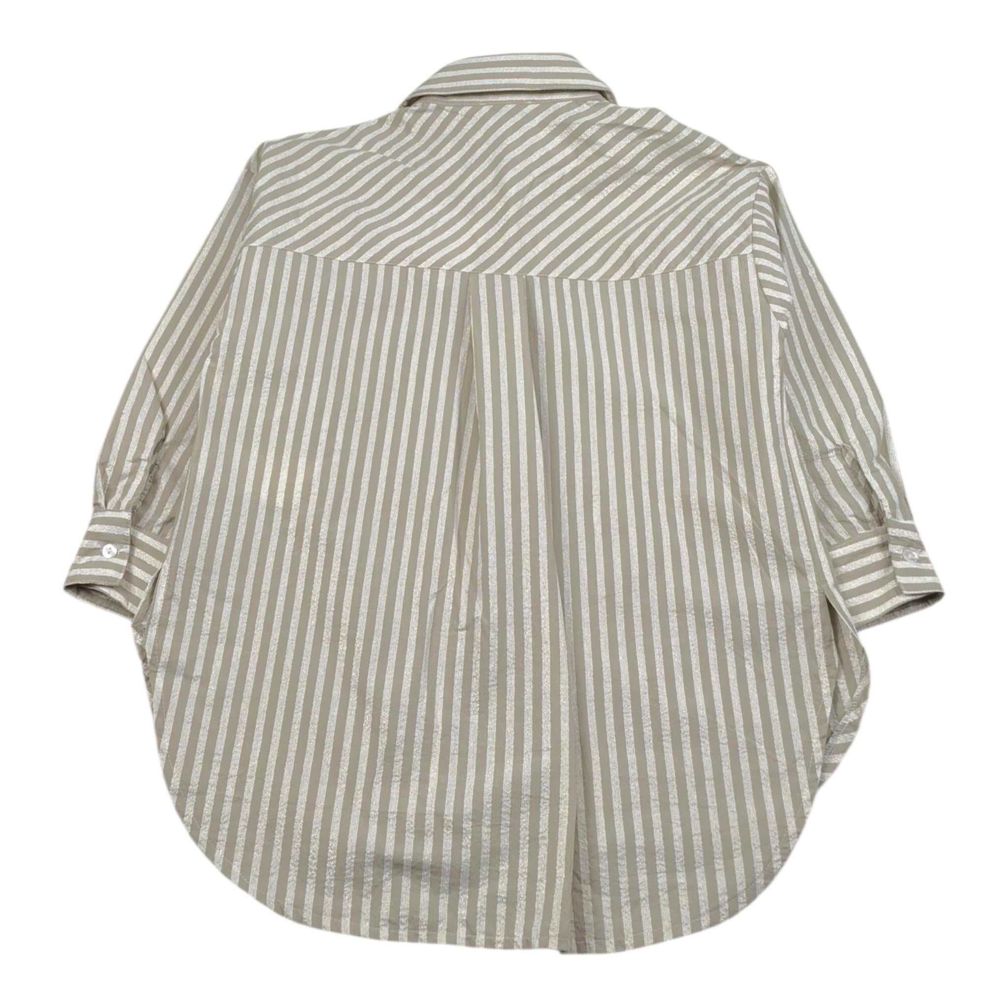 Lu Lu By Miss Grant Camicia Tinta Unita con Fantasia A Righe per Bambina LL3646 BEIGE LU LU BY MISS GRANT 