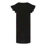 John Richmond Abito Tinta Unita con Stampa per Bambina RGP25159VEX NERO JOHN RICHMOND 