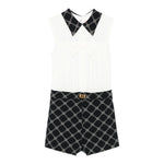 Elisabetta Franchi Tuta Giromanica Bicolore per Bambina EFTA100XXX BIANCO/NERO ELISABETTA FRANCHI 