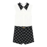 Elisabetta Franchi Tuta Giromanica Bicolore per Bambina EFTA100XXX BIANCO/NERO ELISABETTA FRANCHI 