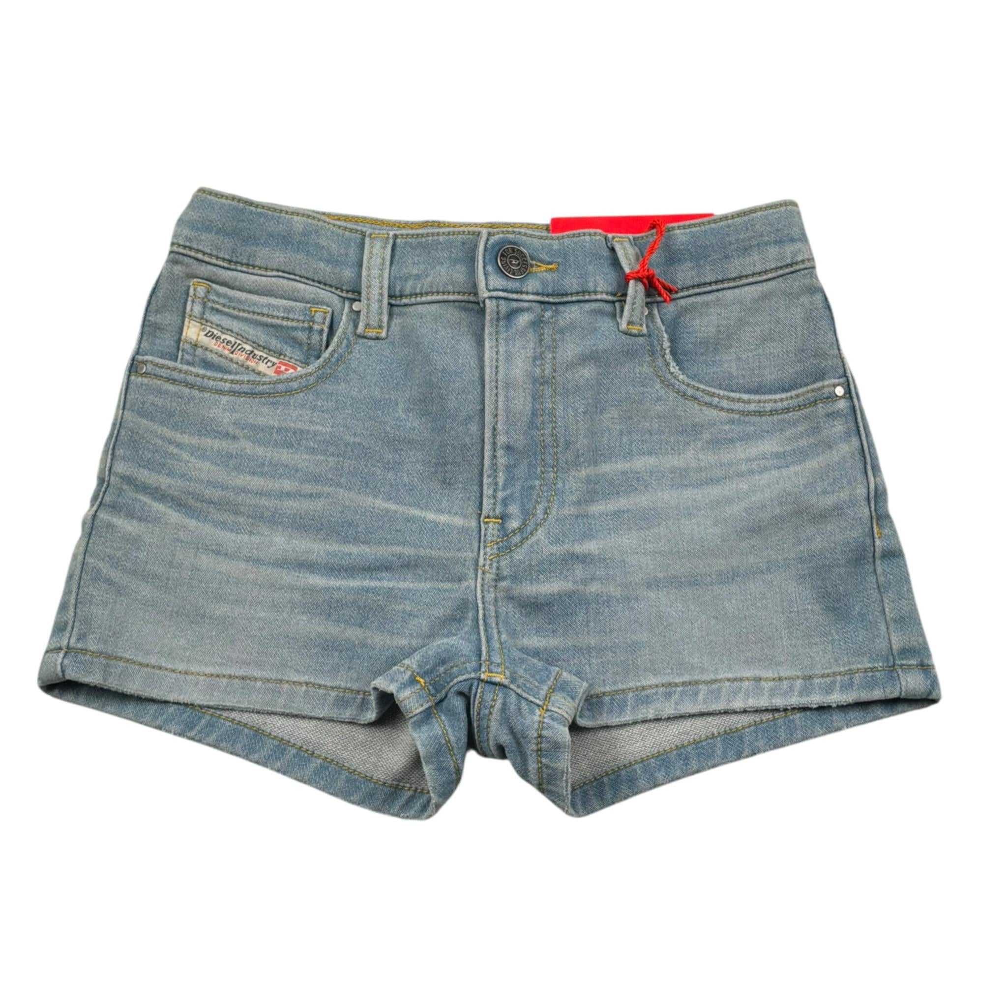 Diesel Short In Denim Tinta Unita per Bambina J00205 AZZURRO DIESEL 