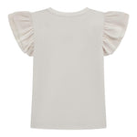 Guess T-Shirt Tinta Unita con Tulle per Bambina K5RI22K6YW4XJ BIANCO GUESS 