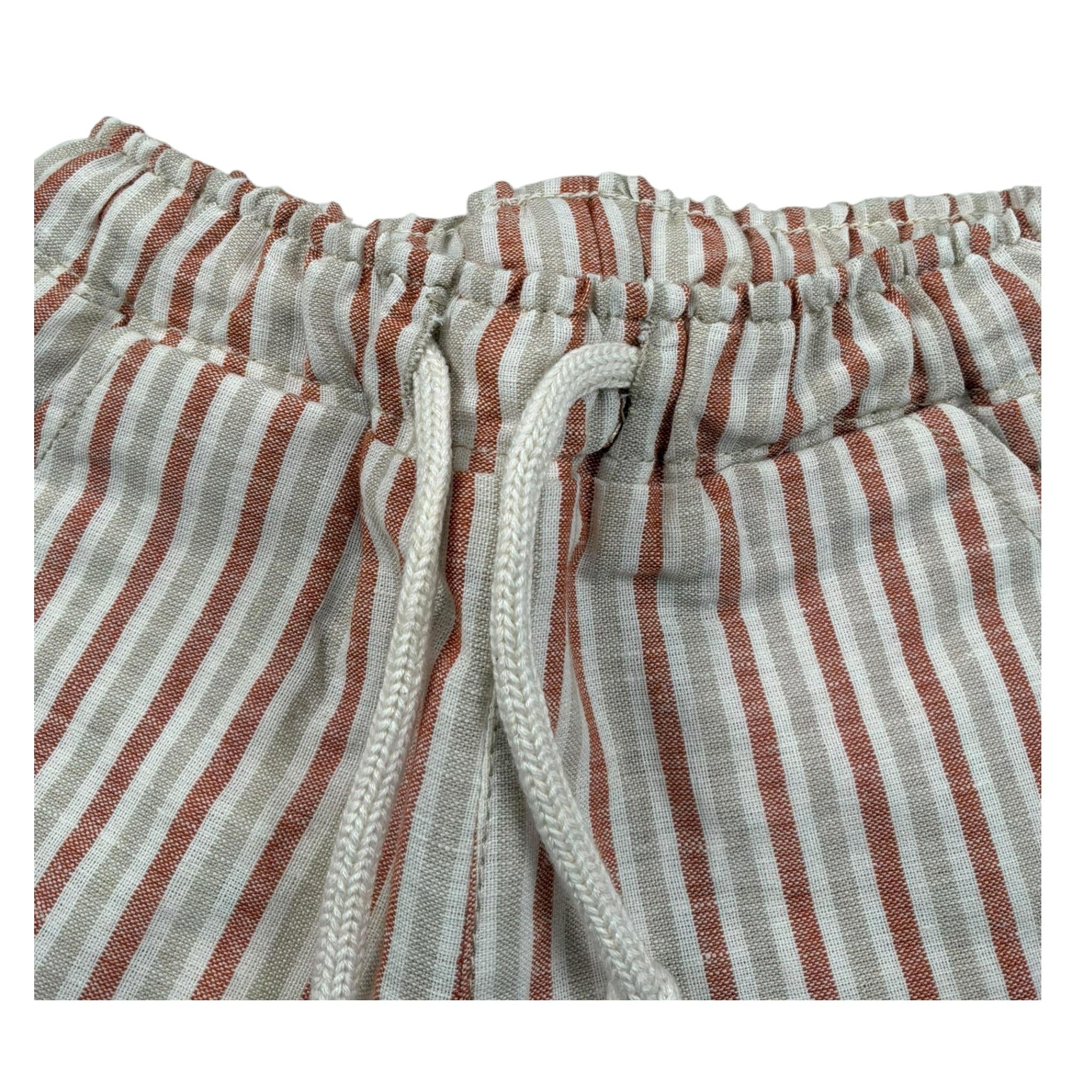 Siviglia Bermuda con Elastico In Vita Fantasia A Righe per Neonato SVNSO17307 BEIGE SIVIGLIA 