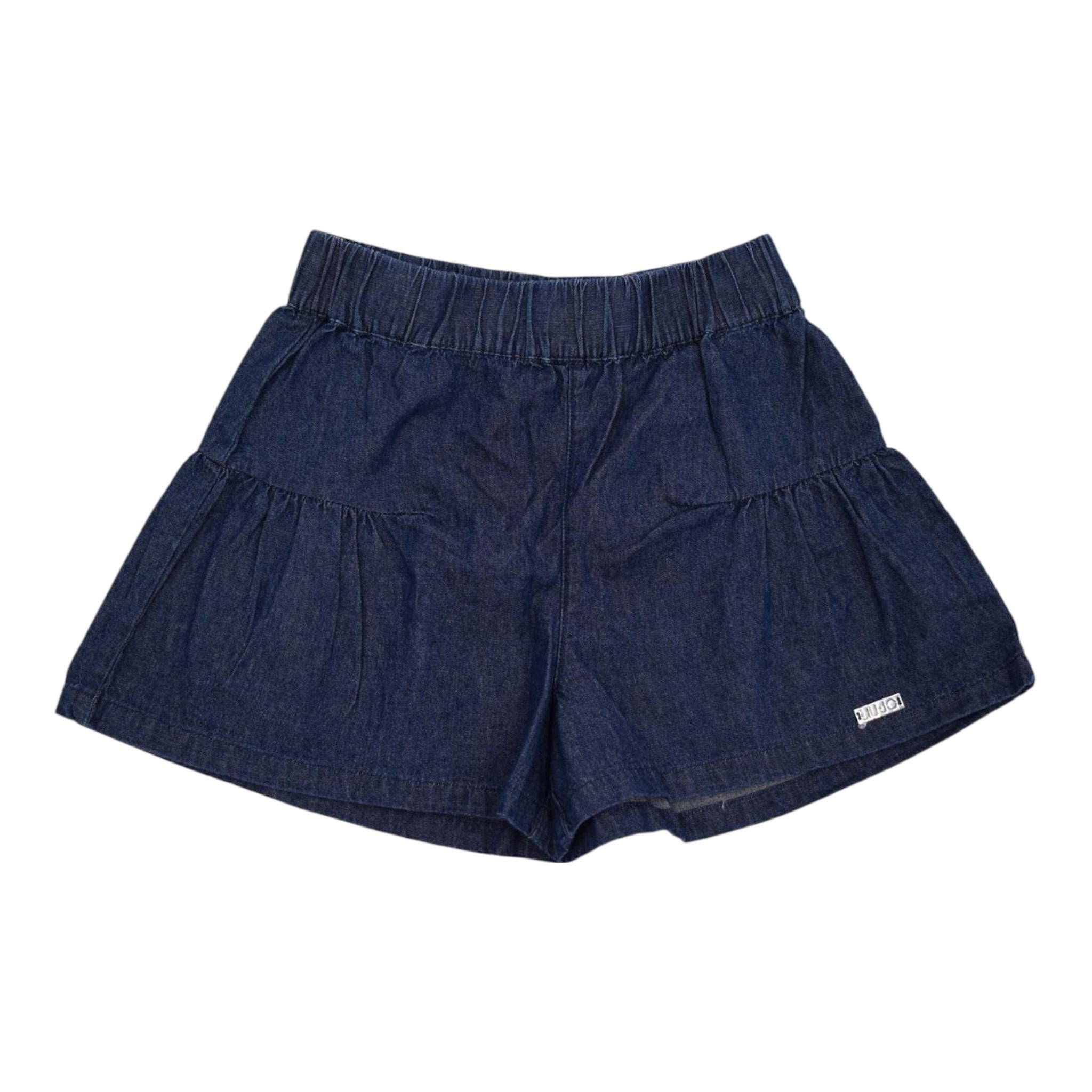 Liu Jo Short In Denim Tinta Unita per Bambina KA3090 BLU LIU JO 