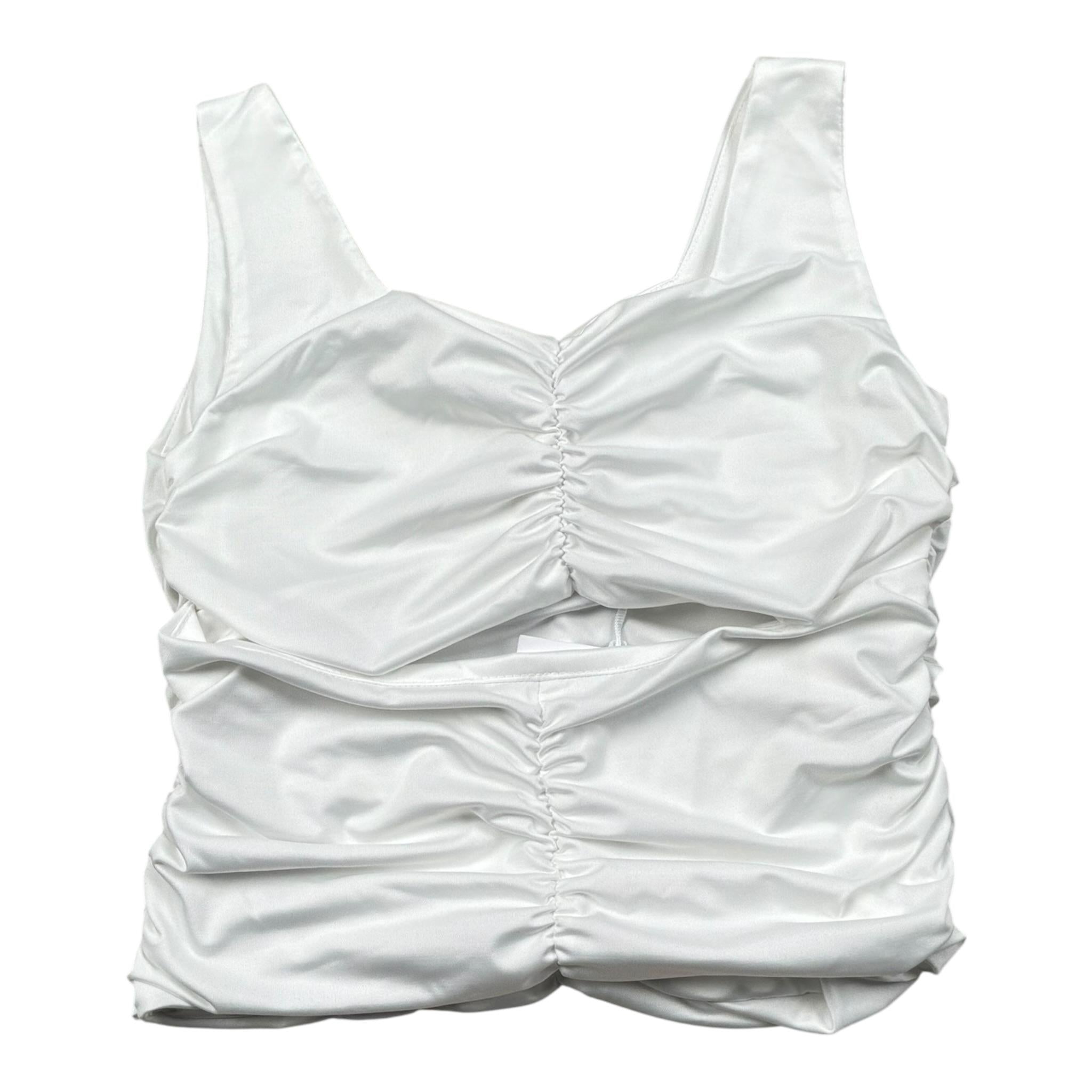 Lu Lu By Miss Grant Top Tinta Unita A Bretelle per Bambina LL3508 BIANCO LU LU BY MISS GRANT 
