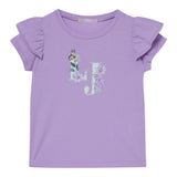 Liu Jo T-Shirt Tinta Unita con Brillantini per Neonata KA5092XN GLICINE LIU JO 