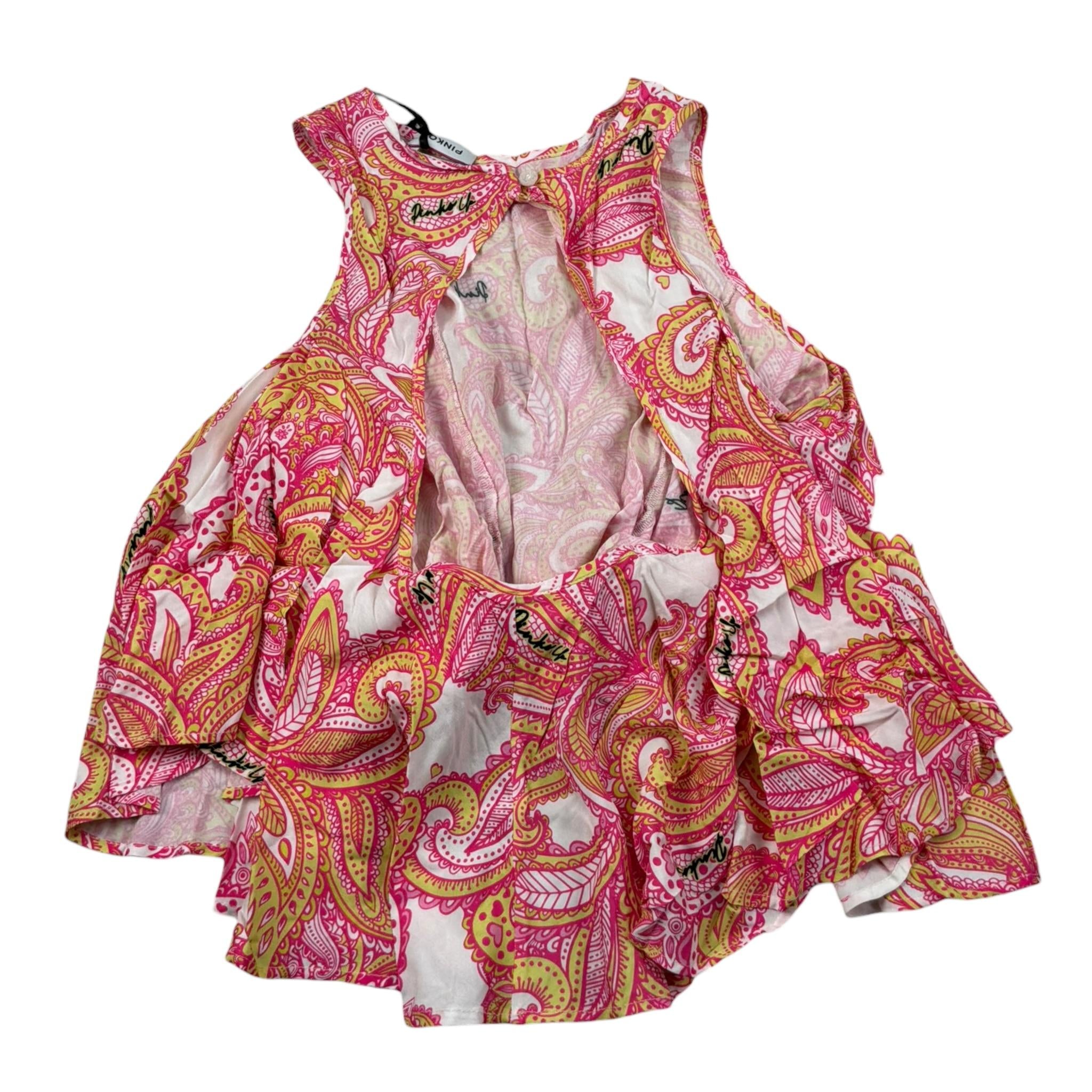 Pinko Camicia Giromanica Stampa Fantasia per Bambina 033700 BIANCO PINKO 