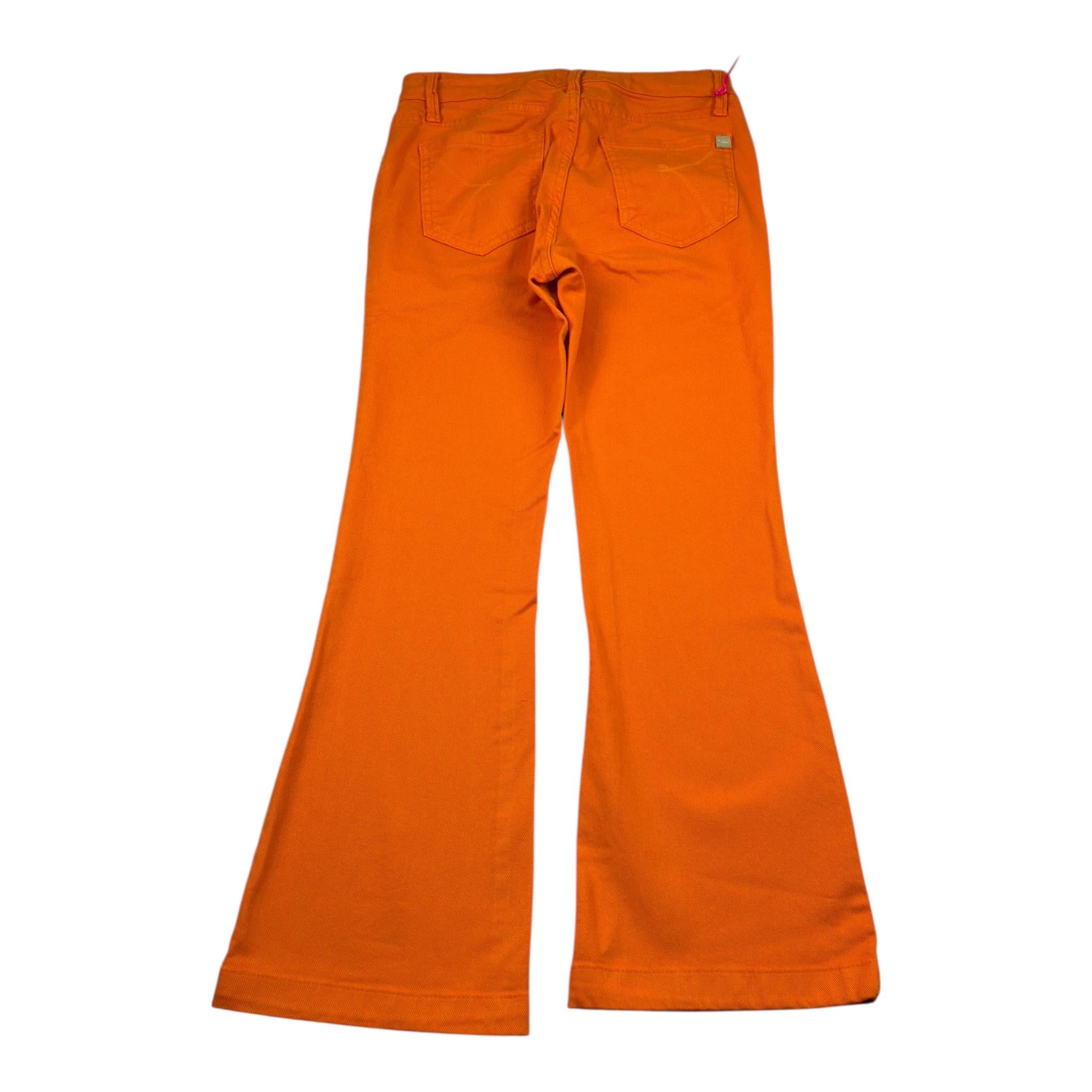 Kaos Pantalone Tinta Unita Modello A Zampa per Bambina KS155 ARANCIONE KAOS 