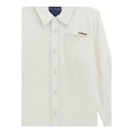 Guess Camicia Tinta Unita con Logo per Bambino N5GH00WFBT0 PANNA GUESS 