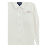 Guess Camicia Tinta Unita con Logo per Bambino N5GH00WFBT0 PANNA GUESS 