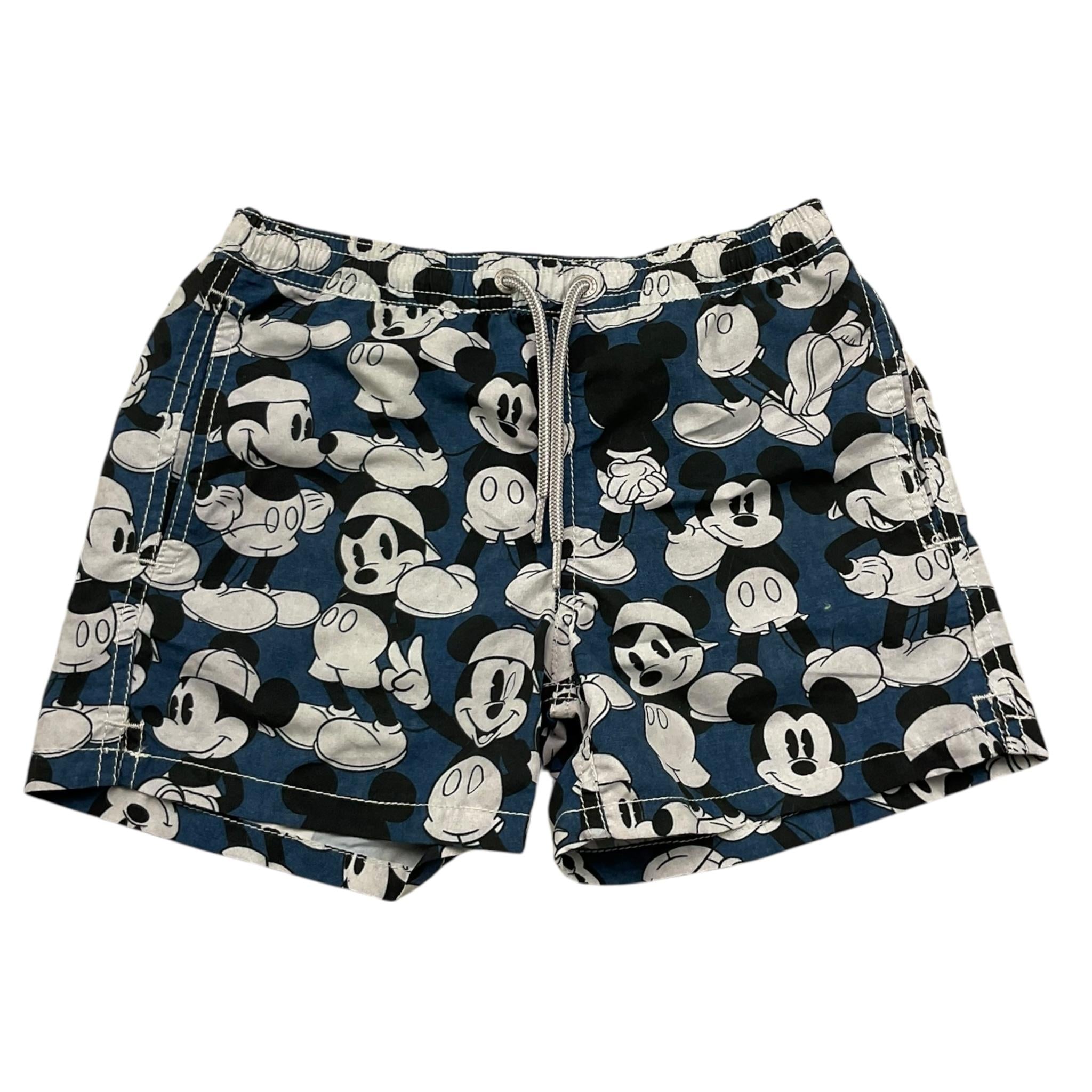 Saint Barth Costume Tinta Unita con Stampe Topolino per Bambino DISNEY BLU SAINT BARTH 