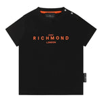 John Richmond T-Shirt Girocollo Tinta Unita con Stampa per Neonato RIP25014TSX NERO JOHN RICHMOND 