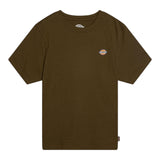 Dickies T-Shirt Girocollo Tinta Unita con Logo per Bambino DK0KSR64DK01 VERDE DICKIES 