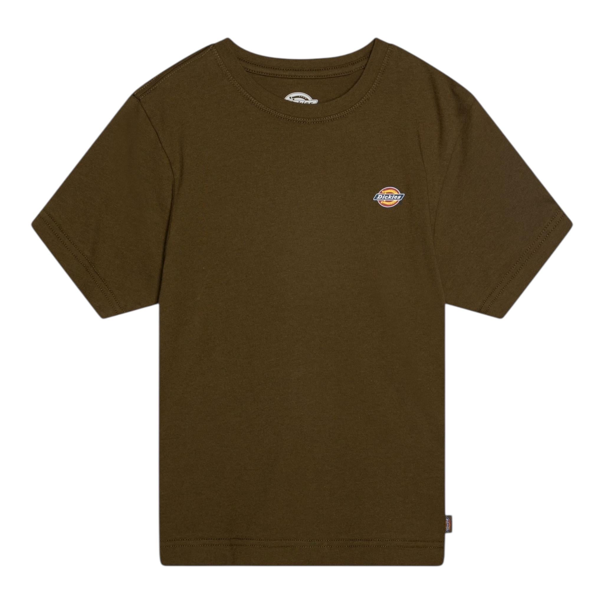 Dickies T-Shirt Girocollo Tinta Unita con Logo per Bambino DK0KSR64DK01 VERDE DICKIES 