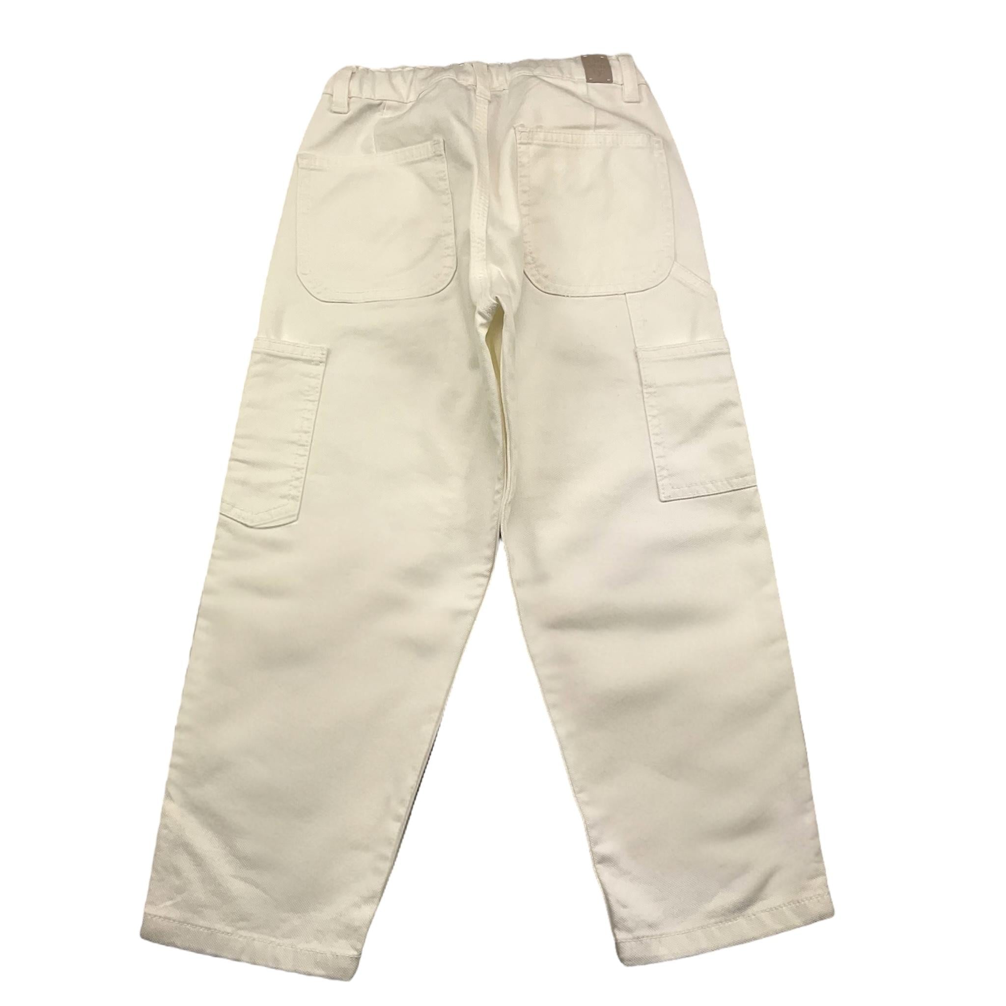 ELEVENTY pantalone tinta unita con tasche america Panna per Bambino EV6P90 PANNA ELEVENTY 