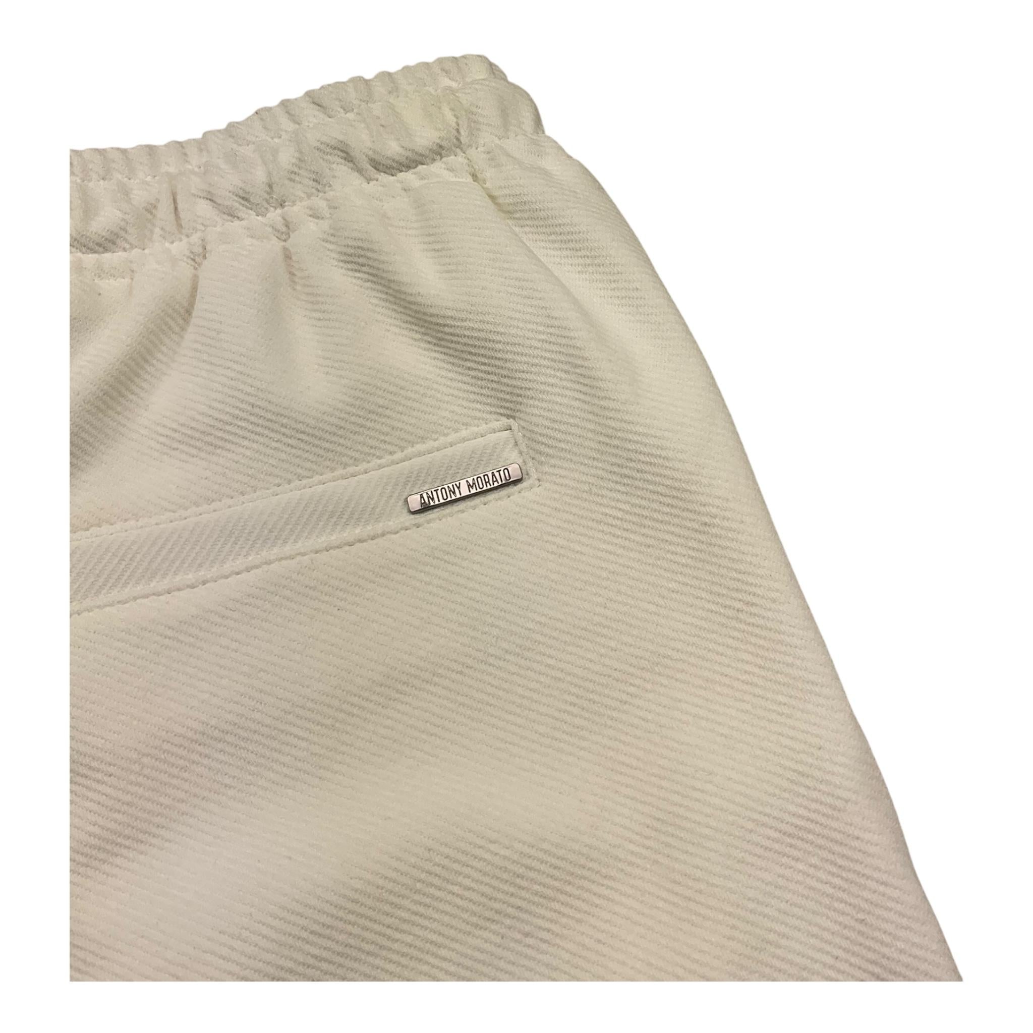 Antony Morato Bermuda Tinta Unita con Elastico In Vita per Bambino MKFS00023 BIANCO ANTONY MORATO 