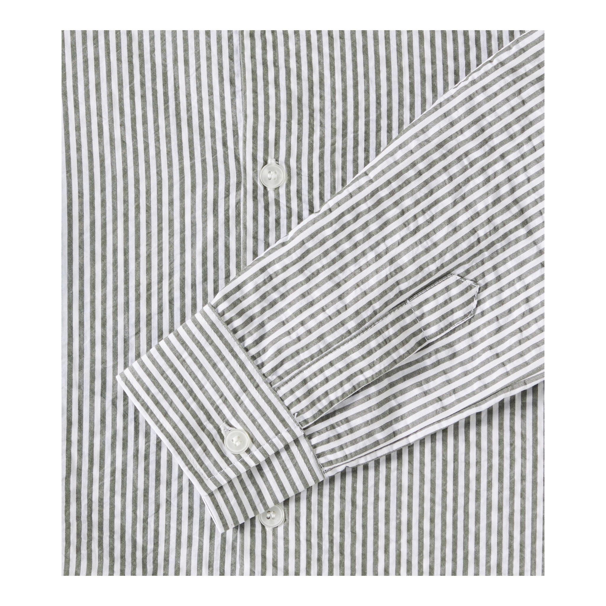 Il Gufo Camicia Manica Lunga Fantasia A Righe Collo Coreano per Bambino P25CL016C1080 BIANCO/GRIGIO IL GUFO 