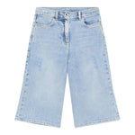Patrizia Pepe Bermuda In Denim Tinta Unita con Tasche per Bambina 7P0380 AZZURRO PATRIZIA PEPE 