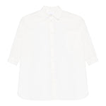 Dou Dou Camicia Tinta Unita Manica Lunga per Bambina DW1A20 BIANCO DOU DOU 