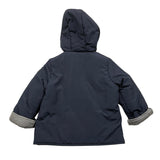 IL GUFO giubbino tinta unita cn cappuccio Blu per Neonato A22GM023N0001 BLU IL GUFO 