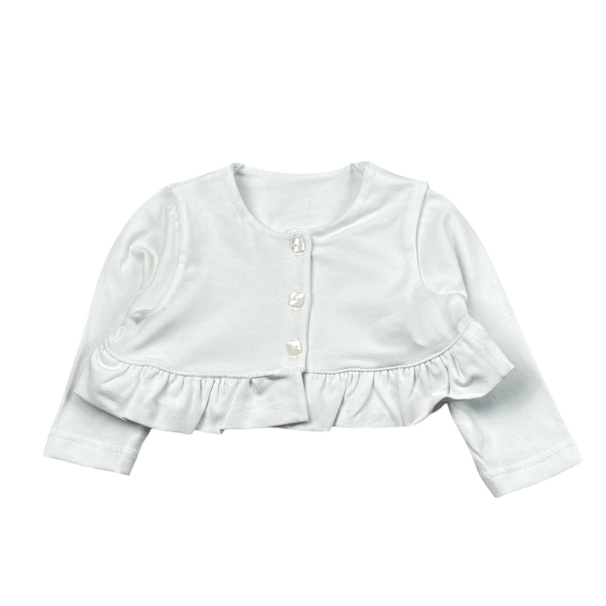 Babyvip Coprispalle Tinta Unita con Bottoni per Bambina T7852J BIANCO BABYVIP 