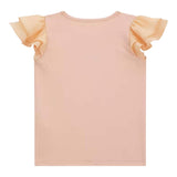 Guess Canotta Girocollo con Maniche In Tulle Tinta Unita con Stampa per Neonata K4GI20K6YW1 PESCA GUESS 