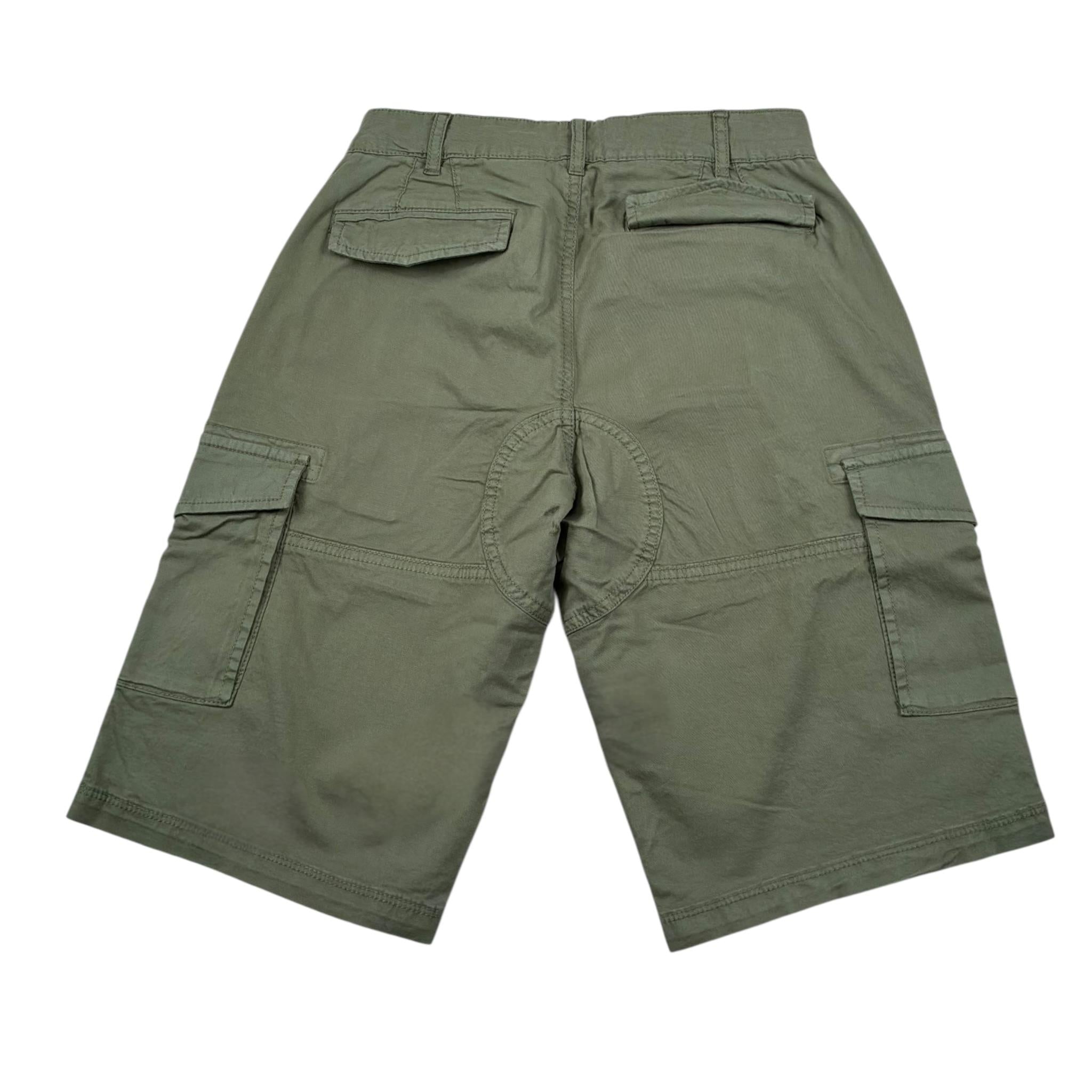 U.S. Polo Assn Bermuda Tinta Unita con Tasconi per Bambino US41543001 VERDE U.S. POLO ASSN 