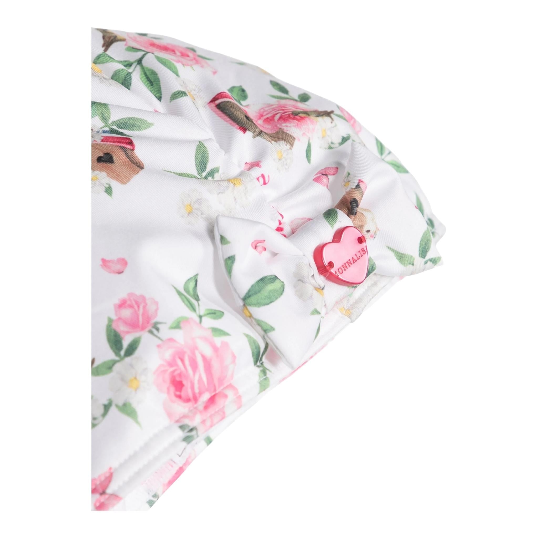 Monnalisa Set Gonna-Cuffia Tinta Unita per Neonata 39C042 BIANCO MONNALISA 