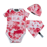 Diesel Set 3 Pezzi Body-Bevetta-Cappello Rosa per Neonata N00027F ROSA DIESEL 