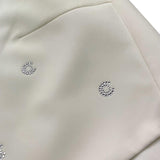 Nunzia Corinna Top Giromanica Tinta Unita con Brillantini per Bambina NJ4215984 BIANCO NUNZIA CORINNA 