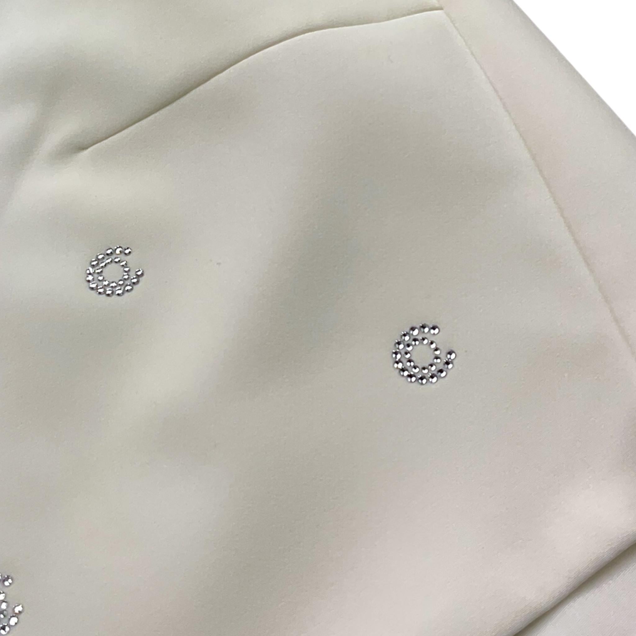 Nunzia Corinna Top Giromanica Tinta Unita con Brillantini per Bambina NJ4215984 BIANCO NUNZIA CORINNA 