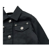 John Richmond Giubbino In Denim Tinta Unita per Neonato RIP26062GB NERO JOHN RICHMOND 