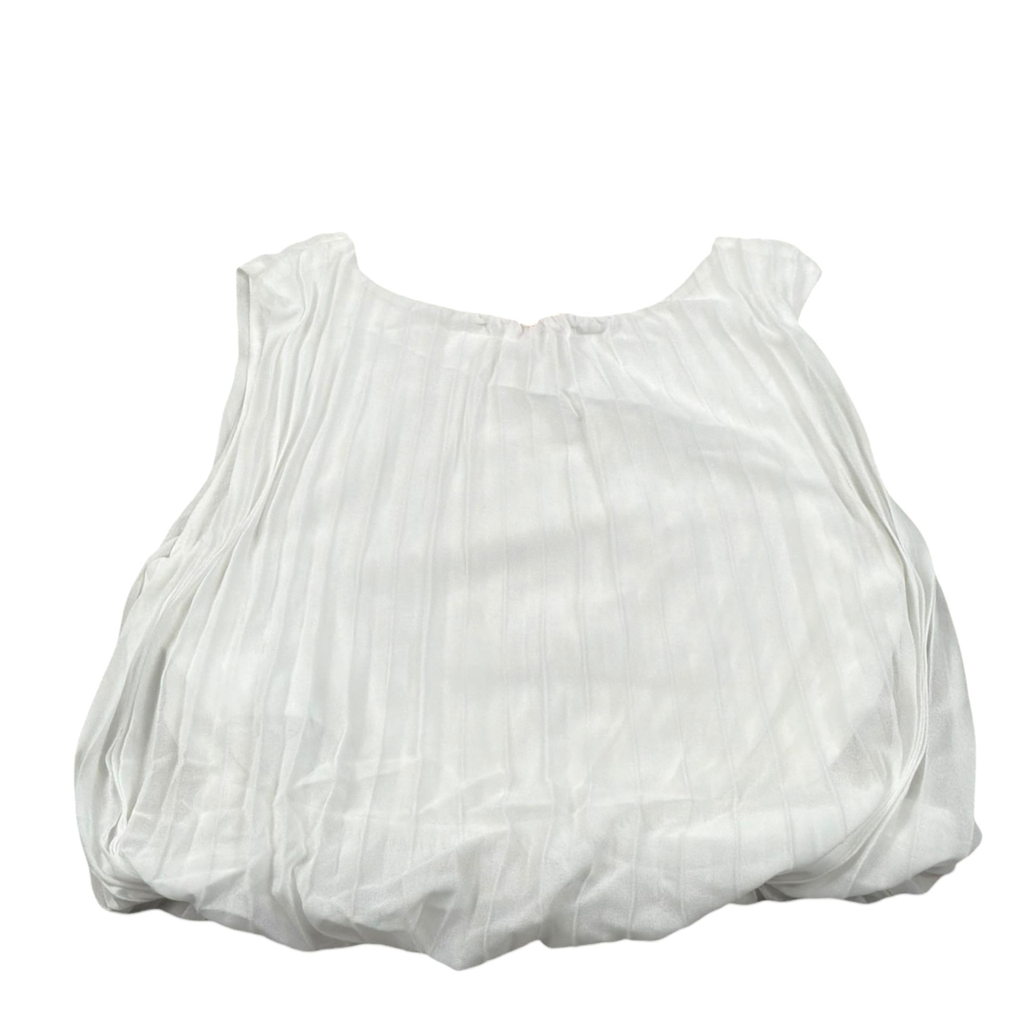 Please Top Tinta Unita con Elastico per Bambina CC05360G73 BIANCO PLEASE 