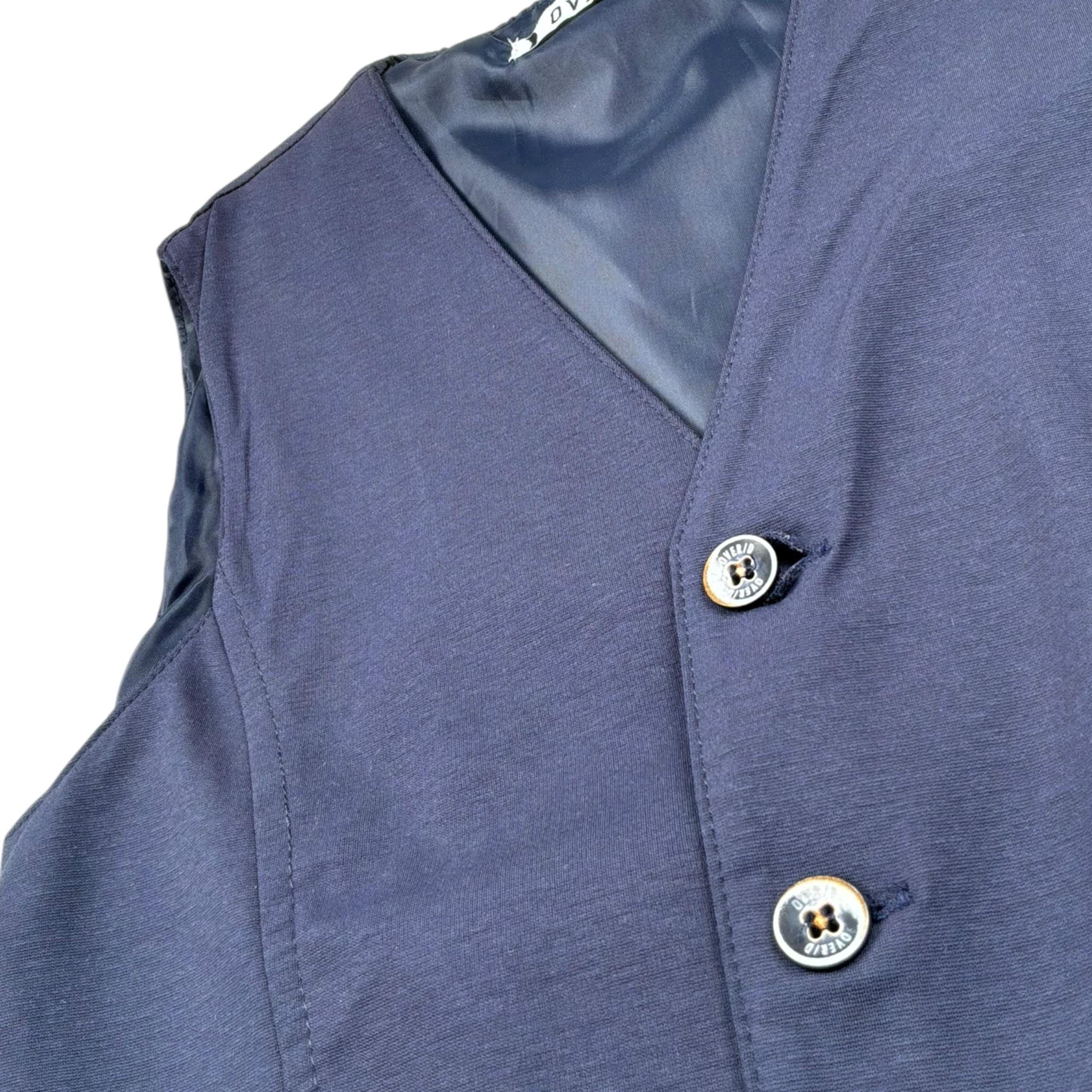 Over-D Gilet Tinta Unita con Bottoni per Bambino OK739SGL BLU OVER-D 