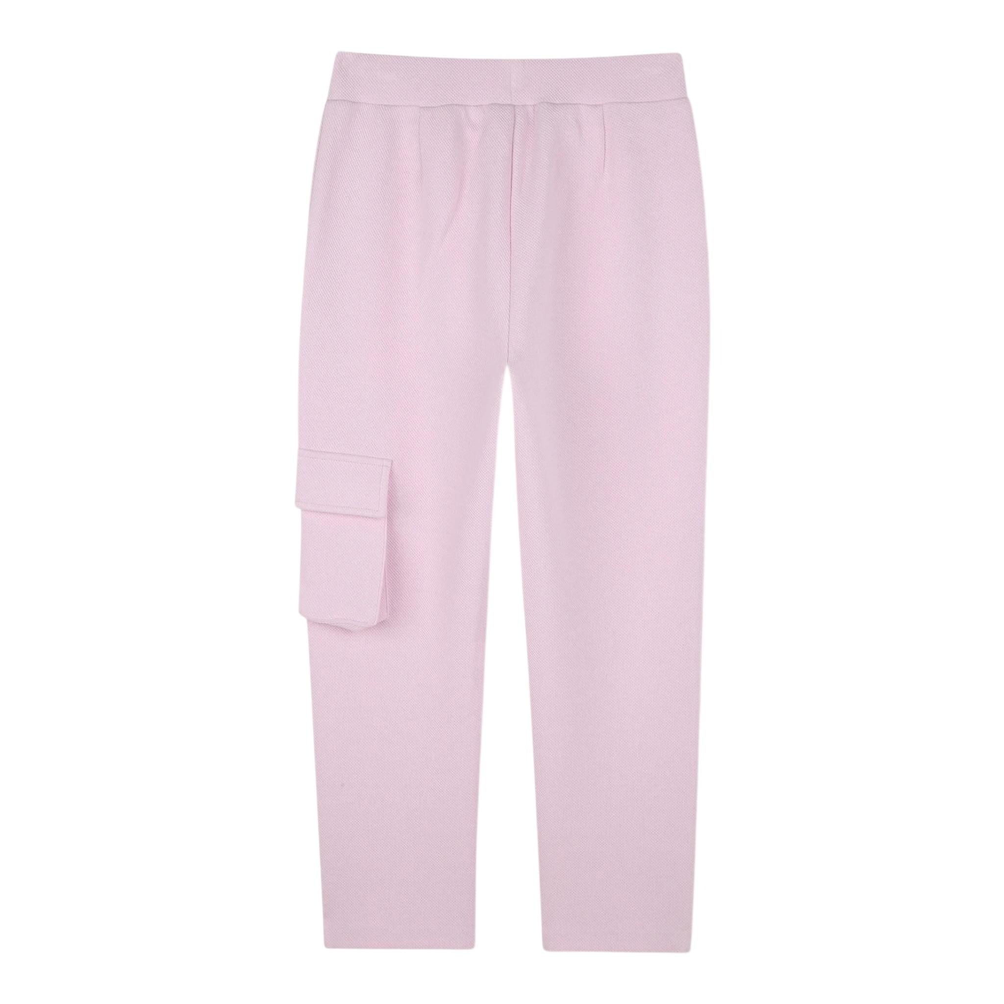 Karl Lagerfeld Pantalone Tuta Tinta Unita con Logo per Bambina Z30451 ROSA KARL LAGERFELD 
