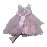 Bella Brilli Abito Cerimonia Girmanica Tinta Unita per Bambina 111 ROSA BELLA BRILLI 