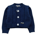 I Delfi Cardigan Tinta Unita per Neonato 25P5401 BLU I DELFI 